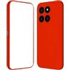 Generico Custodia Compatibile con Huawei Honor X8b LLY-LX1, LLY-LX2, LLY-LX3 schermo 6.7 Copertura Cover Protezione Gel Silicone TPU Morbida Matte Ultra Soft Slim Case (Rosso)