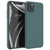 kwmobile Cover per Apple iPhone 11 Pro Max Custodia - Back Case per Smartphone in Silicone TPU - Protezione Gommata - verde blu