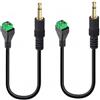 Taikuwu 2 cavi adattatore jack stereo da 3,5 mm su morsetti a vite a 2 poli, 30 cm - nessuna saldatura necessaria