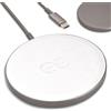 dreem Caricatore wireless magnetico Dreem Empower - Compatibile con MagSafe per iPhone 17/16/15/14/13/12 e dispositivi certificati Qi - Pelle vegana premium [BIANCO]