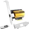 WAVLINK Scheda di rete WAVLINK 10G Base-T PCIe, adattatore Ethernet PCI Express da 10000/5000/2500 Mbps con controller AQC113, NIC 10G per Windows 11/10 e Linux con supporto a basso profilo
