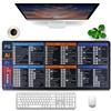 FEMONGY Tappetino excel in Français, 900 x 400 x 3 mm, Tappetino mouse | Tappeto mouse xxl, Design impermeabile più spesso, Motivo combinazione tasti scelta rapida Adobe, Français