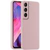 HULLIN Custodia per Telefono in Silicone Colorato, Adatta per Samsung Galaxy S21 (6.2) - Polvere di sabbia