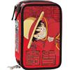 PANINI SCUOLA Astuccio One Piece 3 Zip Corredo Completo Scuola