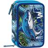 PANINI SCUOLA Astuccio WWF 3 Zip Corredo Completo Squalo