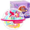 Niumowang Labirinto palla, Palla da labirinto 3D, Puzzle Ball per bambini, 110 Ostacoli, 3D Maze Palla labirinto gioco di puzzle, Adatto a bambini, adulti, può essere usato come regalo di compleanno (A)
