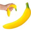 Sinbana Giocattolo Anti-Noia Banana Schiacciare, Banana PU Morbido Giocattolo Anti-Noia Schiacciabile a Forma di Frutta Realistica Regalo Novità Carino per Adulti Arredamento Casa Ufficio