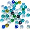 HAKACC Palline in vetro, 50 pezzi. Palline Multicolor Bambini Decorazione Giocattoli Trasparente