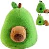Gobesty Capybara Peluche Capybara, Carino Capybara, Capibara nella vasca da bagno 2 in 1, Super Morbido Peluche Regalo per Bambini Ragazzi Ragazze (Avocado)