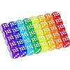 Jonami 40X Dadi da Gioco 6 Facce Semitrasparenti 14mm Acrilico - Set 8 Colori per Giochi da Tavolo e Roleplay
