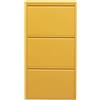 Kare Design scarpiera Caruso, giallo, 3 ante per max. 6 paia, salvaspazio, 103x50x15cm, corridoio, ingresso, stile minimalista, design e praticità