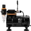 SucceBuy Kit aerografo professionale a doppia azione 120W Pistola a spruzzo elettrica Spazzola ad aria Pittura Arte Unghie Tatuaggi Trucco Modello Spruzzatore