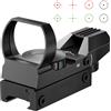 Bestsight Mirino tattico a punto rosso/verde, ottica per mirino a punto rosso, ottica da caccia, mirino reflex con guida da 20 mm