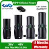 UNITPACKPOWER Mini Bottiglia EBike Batteria 36V 14Ah 7Ah 36V 48V 7Ah 10.5A 18650 Batteria Al Litio per Bafang Tongsheng 500W 350W 250W Bicicletta Elettrica