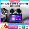OSSURET 360 fotocamera 2Din Android 13 autoradio per Alfa Romeo MiTo 955 2008-2016 Car Multimedia GPS 4G Carplay schermo intelligente autoradio
