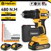 MELLWIN 13 MILLIMETRI Brushless Trapano A Percussione Elettrico 25 + 3 Coppia Tenuto In Mano Trapano Piatto Cacciavite Utensili Elettrici Per Makita 18 V Batteria Spille