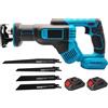 NONE Sega alternativa elettrica senza fili 18V 300mm sega elettrica per utensili da taglio per legno in metallo a velocità variabile continua per pastella Makita 18V