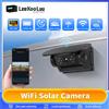 Leekooluu WiFi HD Telecamera per auto Pannello solare wireless 720P Visione notturna a infrarossi Telecamera magnetica IP67 Impermeabile Vista posteriore anteriore DVR