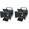 U'King 2PCS 200W LED COB Par Light con porte della stalla Zoom lineare Luce da palco DMX Focalizzazione Luce per DJ Disco Concerto Festa