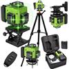 Seeiswork Livello laser 4D a 16 linee linea verde Autolivellante 360 Orizzontale e verticale Livello laser super potente Livello laser a raggio verde