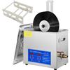 SucceBuy Pulitore ad ultrasuoni Pulitore per vinile ad ultrasuoni da 6 litri 7-12 in 8 dischi Macchina per la pulizia del vinile ad ultrasuoni 180 W per il negozio domestico