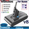 Per Dyson V8 Absolute Cordless Aspirapolvere portatile 4800mAh-12800mAh 21.6V -v8 Batteria ricaricabile agli ioni di litio