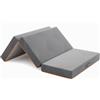 Vesgantti Materasso pieghevole Vesgantti, materasso pieghevole in memory foam gel da 15 e 8 cm ripiegabile per viaggi, campeggio, letto per ospiti