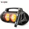 W-KING D10MIC Altoparlante Bluetooth Portatile da 70W RMS, Impermeabile IPX6, con Subwoofer/Bass Boost