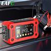 EAFC Caricabatteria per auto 12V 8A/12V 15A | Riparazione di impulsi one-touch e avvio automatico | Caricabatterie rapido tutto in uno per auto, moto, camion