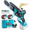 Seesii 1000W 6 e 8''Sega elettrica senza spazzole Sega elettrica a batteria Lavorazione del legno Strumenti di potatura da giardino per Makita 18V Batteria Pin