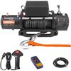 SucceBuy Verricello elettrico da 13500 libbre Verricello per auto in corda sintetica 12V con controllo wireless cablato per rimorchio SUV fuoristrada Jeep