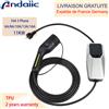 ANDAIIC Caricabatterie EV Tipo 2 Tipo 1 Scatola di ricarica per auto elettrica 6A-16A 10 metri 4 metri 1 fase 3 fasi Cavo di ricarica EVSE Modalità 2