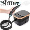 Elyra Pulitore a Vapore Portatile, Riscaldamento Rapido in 15 Secondi 105 ℃ Regolatore di temperatura, serbatoio d'acqua da 1350 ml, per auto/casa/piastrelle/mobili + 10 accessori