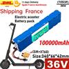 Envío a Francia - Batteria al litio 10S3P 36V 100000mAh 18650 per scooter elettrico come Vespa M365