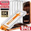 NONE Proteggi schermo HD di facile installazione senza polvere per iPhone 17 16 15 14 Plus 13 12 Mini 11 Pro Max XR X XS 17 Vetro temperato ad aria