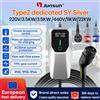 Junsun Caricabatterie Tipo 2 3.5/7/11/22KW IP65 Portatile Schermo LCD Tattile Controllo App 6-32A Regolabile 1F Protezione Sovraccarico Monitor Tempo Reale Consegna Rapida 2 Anni Garanzia per Tesla VW
