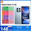 Xiaomi Redmi Note 15 4G, NFC, MediaTek Helio G100-Ultra, 6,77 pollici, 120 Hz, Fotocamera da 108 MP, Batteria da 6.000 mAh, IP64