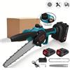 Vremota Motosega elettrica a batteria da 8 pollici Potente potatura sega Lavorazione del legno Guarnizioni da giardino Gas Utensile elettrico per batteria Makita 18V