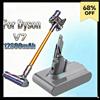 Batteria di ricambio al litio V7 da 12800 mAh 21,6 V per Dyson V7 Motorhead Pro V7 Trigger V7 Animal V7 Auto + Barca V7 Fluffy SV11 Batteria