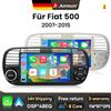 Junsun Autoradio Android Junsun da 7 pollici per Fiat 500 2007-2015, wireless per Apple CarPlay, schermo touch IPS, stereo multimediale, lettore video, sistemi intelligenti per auto, 2 Din, unità principale