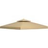 Outsunny Tetto di ricambio Outsunny per gazebo da giardino Arbor Lodge Tent 3x3 m Beige