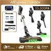 Proscenic Aspirapolvere Senza Fili Proscenic P20 OnePass, Potenza di Aspirazione 70000Pa, Motore Brushless 680W, Autonomia 70 Minuti, 180 ° Tubo Flessibile, per Uso Umido e Secco