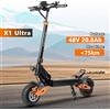 NONE Monopattino Elettrico X1 Ultra 2600W di Potenza, Doppio Motore, Batteria 48V 20.8Ah, Velocità Massima 55km/h, Autonomia Massima 75km, con NFC, Pneumatici da 10 Pollici