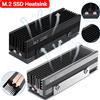 RZAHUAHU Dissipatore di calore SSD M.2 con cuscinetto termico in silicone Dispositivo di raffreddamento SSD M.2 in alluminio 2 Guarnizione di raffreddamento per tubo di calore in rame per SSD M.2 NVMe 2280