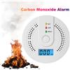 NONE Rilevatore digitale di monossido di carbonio Avviso sonoro Rilevatore di allarme per monitor di gas CO alimentato a batteria Rilevatore di CO portatile per uso domestico