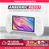Anbernic Console di Gioco Portatile ANBERNIC RG557 con Processore Dimensity, Schermo AMOLED da 5,48'', Uscita DP, Sistema Operativo Android, Joystick Capacitivo e Ventola di Raffreddamento