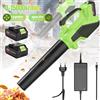 OWJHE Soffiatore Elettrico Brushless OWJHE a 6 Velocità 15000RPM Senza Fili per Foglie, Polvere e Neve, Utensile Elettrico per Batteria Makita 18V