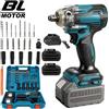 Vremota Avvitatore a impulsi elettrico brushless da 1200 Nm, 1/2 pollice, senza fili, per batteria Makita 18V.