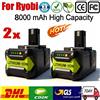 Batteria di ricambio 8Ah per Ryobi 18V One Plus, compatibile con Ryobi P107 P108 P109, per avvitatori a batteria e utensili elettrici.