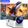 Magcubic Proiettore Magcubic HY450 900 ANSI con Proiezione Ultra-Corta, Auto Offset, 1080P 8K, Messa a Fuoco Elettronica, Air Mouse e Assistente Vocale
